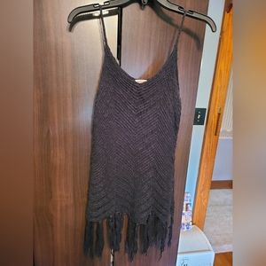 Mossimo Knit Tank with Fringe, size Medium